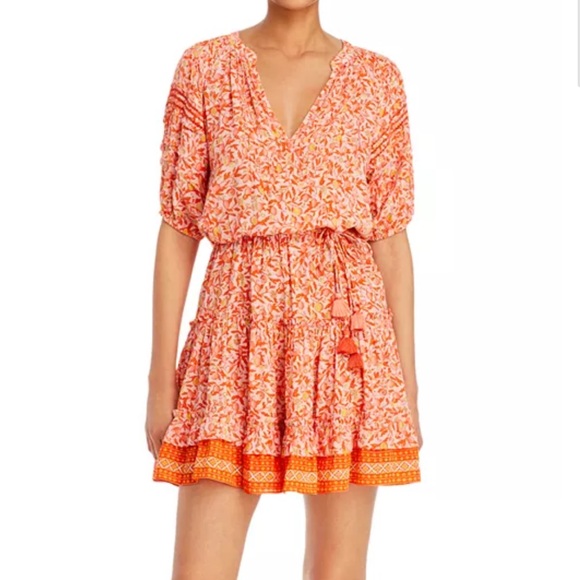 Poupette St. Barth Women's Bona Mini Dress size Medium - Picture 3 of 7